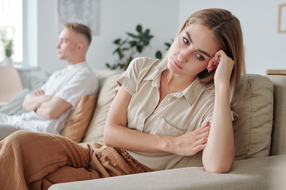 lonely wife and husband
