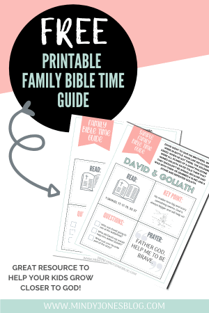 free printable family bible time guide