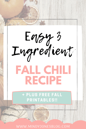 Easy Fall Chili Free Fall Printables