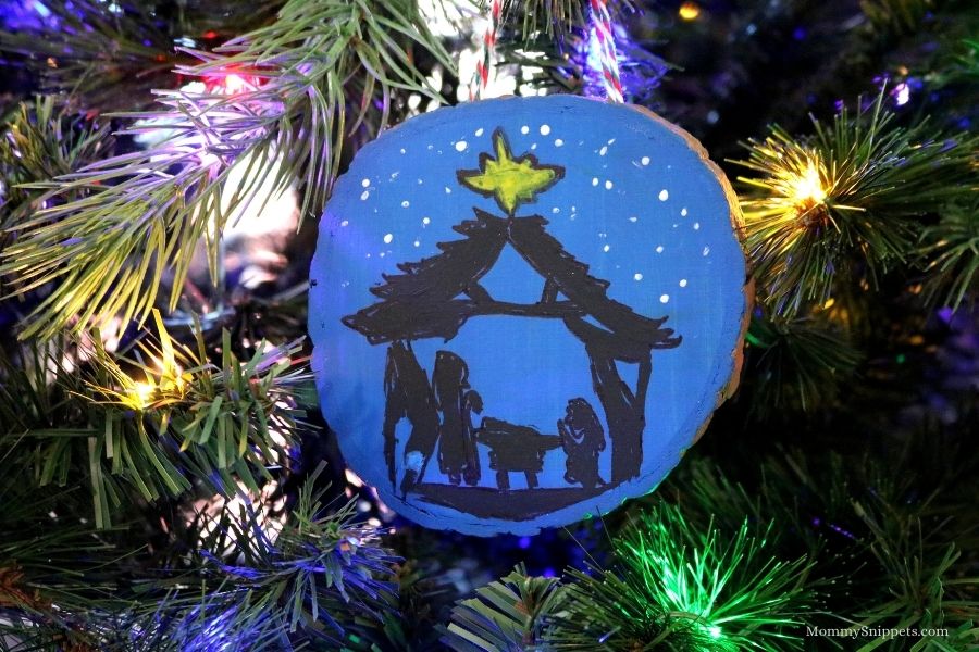 Christmas nativity ornament craft