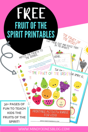 fruit of the spirit printables for kids