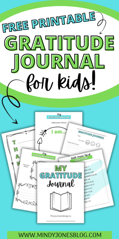 free printable gratitude journal for kids