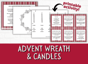 advent wreath and candles printable