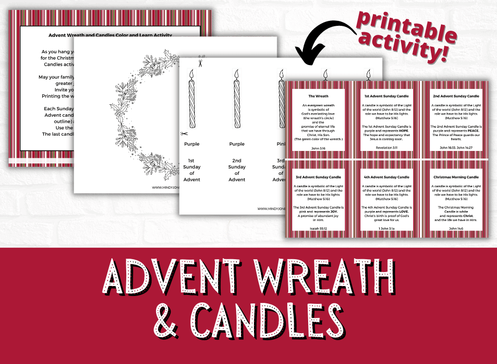 Printable Advent Wreath And Candles Worksheets Fun Activity This Christmas