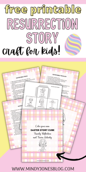 free printable easter story activity for kids