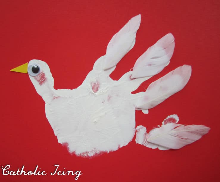 holy spirit handprint craft