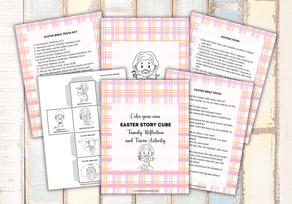 printable easter story for kids activity