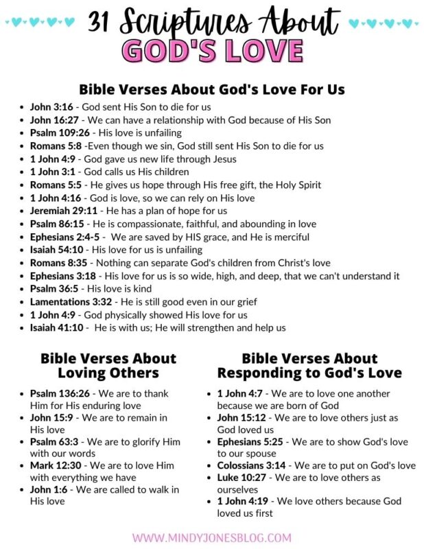bible verses about God's love