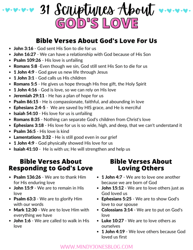 bible verses God's love