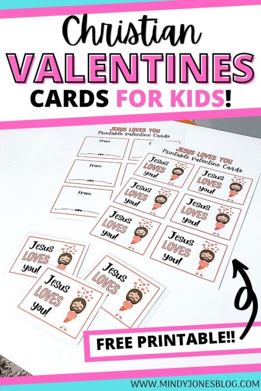 Christian Valentine Cards For Kids {Free Printable} | Mindy Jones Blog