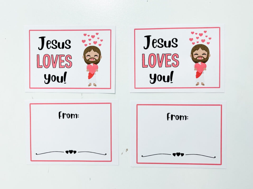 jesus loves you christian valentines cards