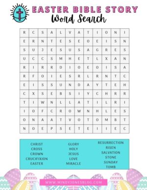 christian easter word search printable