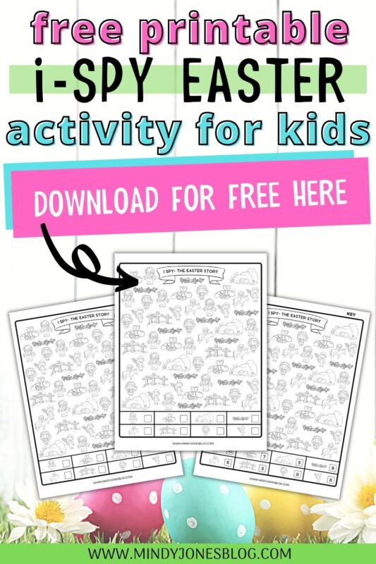 free i-spy easter printable