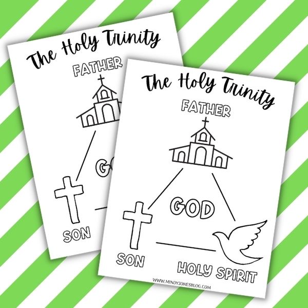 trinity coloring page free