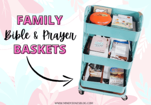 family bible and prayer baskets