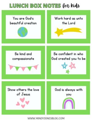 Printable Lunchbox Notes For Kids