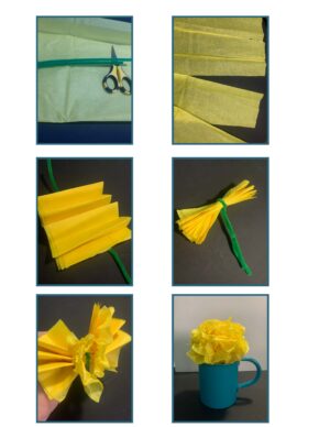 flower tissue paper craft